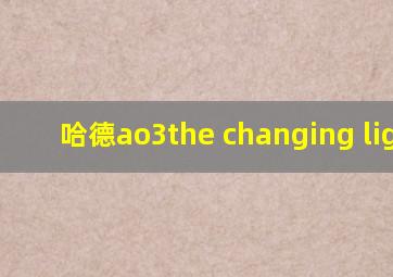 哈德ao3the changing lights